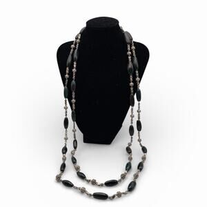 Vintage Sterling Silver Bloodstone Necklaces Set